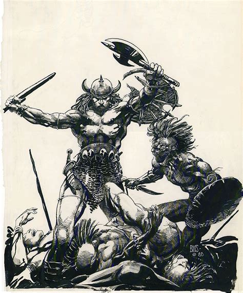 Smore Of Barry Windsor Smiths Artwork In Black And White Conan The