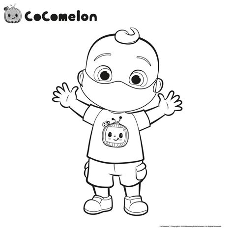 Cocomelon Coloring Pages Yes Yes Stay Healthy