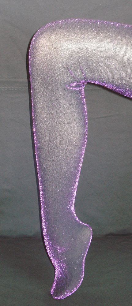 Glitter Lurex Tights Purple Red Blue Metallic Shimmer Quality Dance