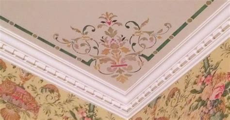 Westinghouse victorian white finish ceiling medallion adds an elegant aesthetic to any ceiling fan or lighting fixture. Victorian Ceiling Stencil Set | More Stenciling, Ceilings ...