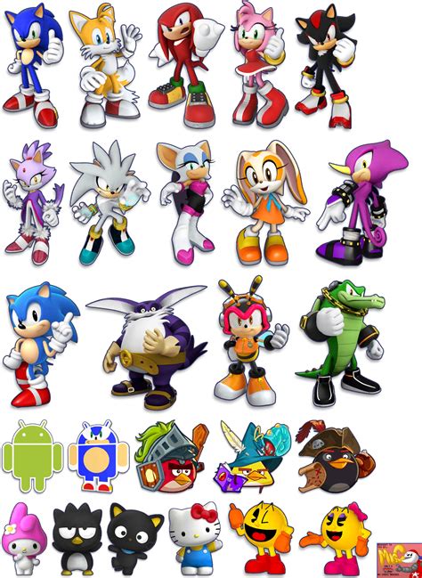 Mobile Sonic Dash Character Portraits Full Body 40