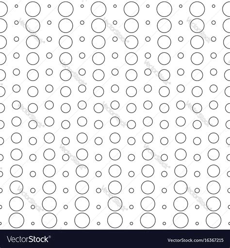 Seamless Pattern Different Sized Circles Vector Image