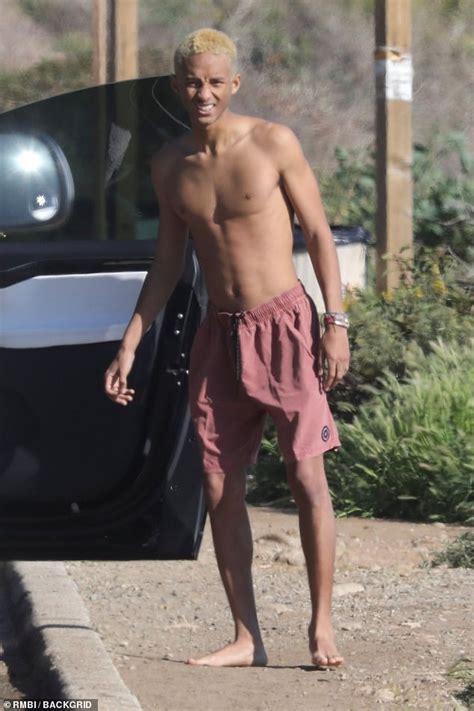 Jaden Smith Displays His Toned Upper Body As He Goes Shirtless During Low Key Stroll In La