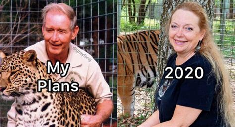 Carole baskin, whose longstanding feud with joe exotic was chronicled in the hit netflix docuseries tiger king, has been awarded the zoo once owned by her nemesis. My Plans 2020 Carole Baskin Husband Tiger King Meme - Shut ...