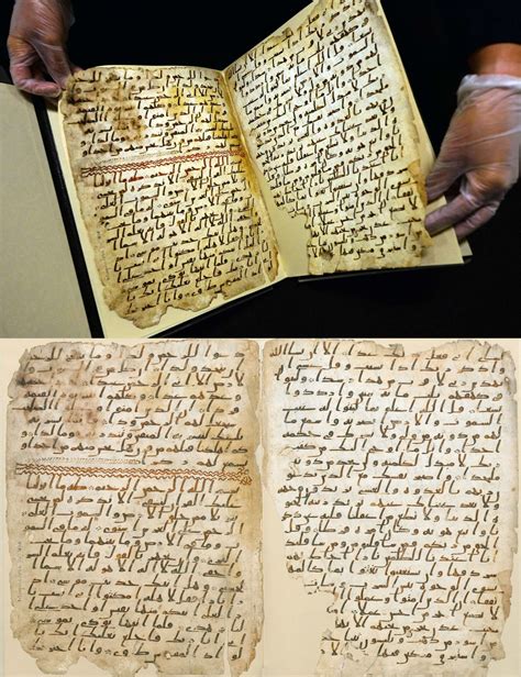 The Oldest Quran Fragments In The World Held By The University Of