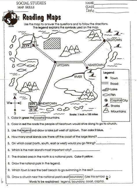 10 3rd Grade Landform Map Worksheet Check More At