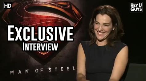 Ayelet Zurer Man Of Steel Movie Exclusive Interview Youtube