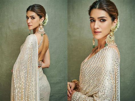 Kriti Sanons Sexy Back Blouse Is A Must Have For The Festive Season