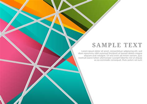 Abstract Geometric Colorful Background Vector Art At Vecteezy