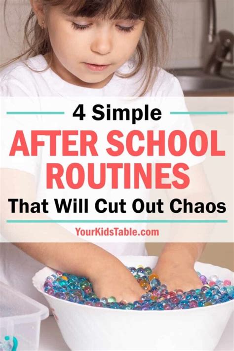 4 Simple After School Routines That Will Cut Out Chaos Your Kids Table