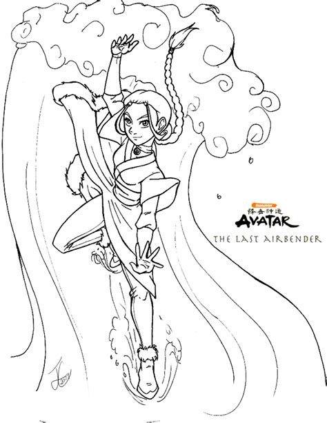 Avatar The Last Airbender Coloring Pages Aang