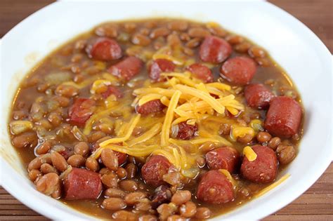 Melt butter in a skillet over medium heat. Simple Beans and Hotdogs Recipe