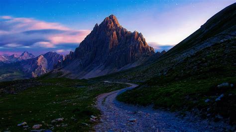 Summer morning mountains stones road - High Definition Wallpapers - HD ...