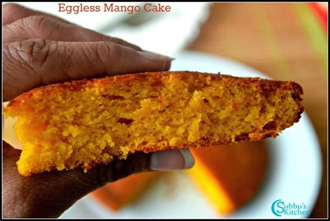 Eggless Mango Cake Subbus Kitchen