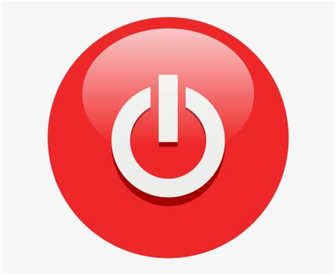 Red Power Button Icon