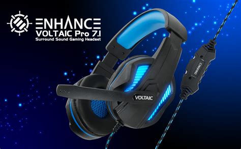 Voltaic Pro Esports Computer Headphones With Microphone In Line