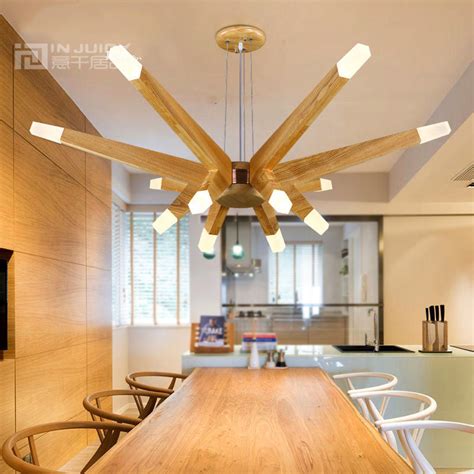 A classic wood ceiling light fixture always matches the appearance of the old ways. Nordic Modern LED Wood Ceiling Light Lamp Fixtures ...