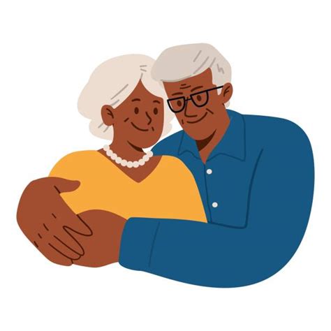 390 Happy Elderly Black Couple Cartoon Stock Photos Pictures
