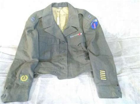 Vintage Ww2 Wwii 1940s Us Army Wool Ike Military Field Jacket Sz 38s