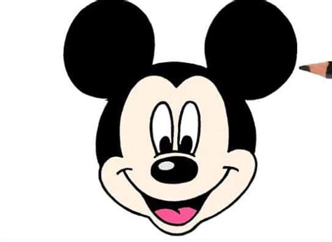 Mickey Mouse Face Drawing Easy For Beginners Wp