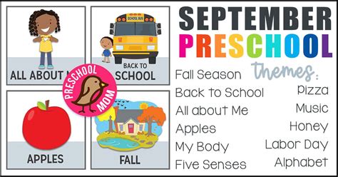 September Preschool Themes Preschool Mom