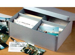 They fit in our boxes with the lid on. Large photo box with dividers | Photograph storage boxes ...