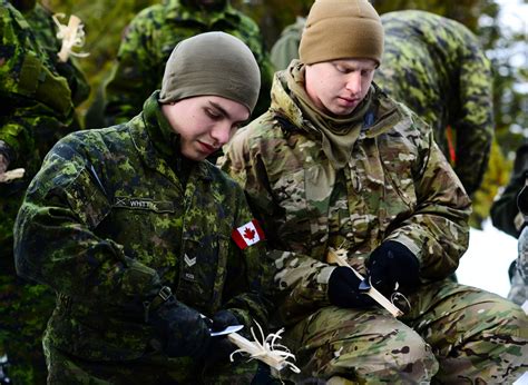 Ore Guard Soldiers Learn Arctic Survival From Canadians National