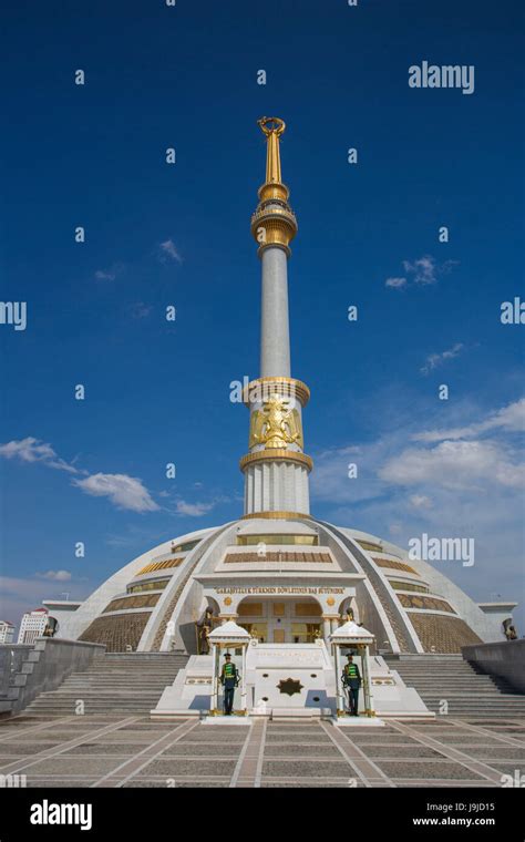 Turkmenistan Ashgabat City Independence Park Independence Monument