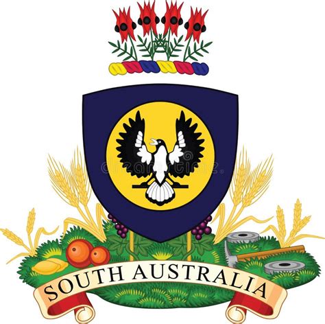 Coat Of Arms Of South Australia Stock Vector Illustration Of