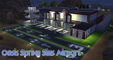 Oasis Spring Sims Airport The Sims 4 Catalog