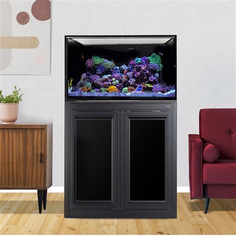 Nuvo Int 112 Gallon Lagoon Aquarium Black Aps Stand