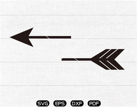 Split Arrow Svg Clipart Cricut Silhouette Cut Files Etsy