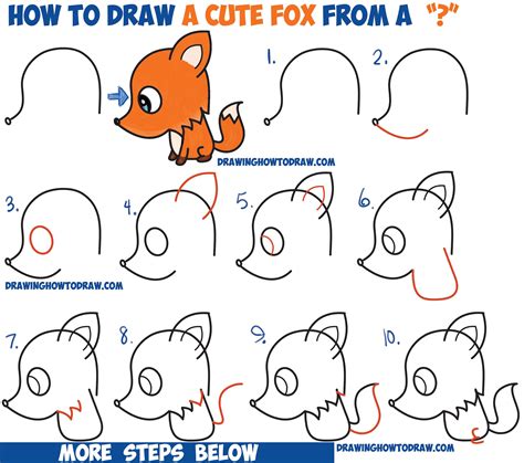 How To Draw A Fox Step By Step For Beginners Design Talk