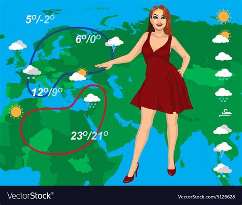 Weather Forecast Royalty Free Vector Image Vectorstock