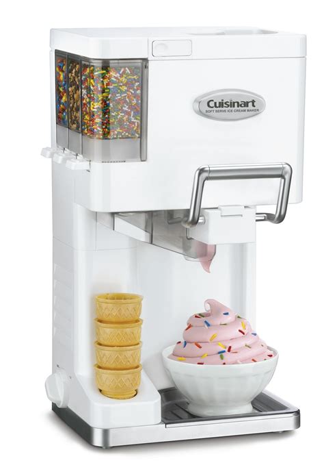 Cuisinart ICE Mix It In Soft Serve Quart Ice Cream Maker White For Sale Katy TX