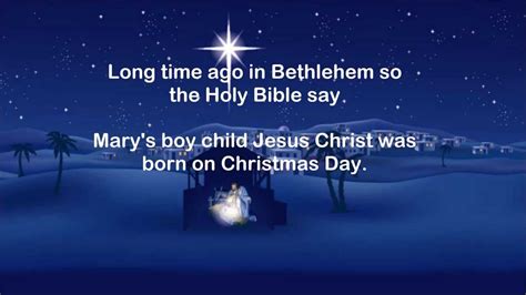 Long Time Ago In Bethlehem So The Holy Bible Say