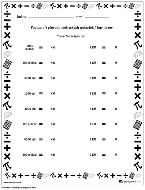 Bezplatné Pracovní Listy Měření Metrický Systém Pro Děti