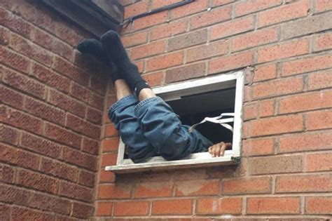 Burglar Stuck In Window Rescued After Five Hours