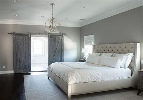 Dark blue is known for its calming effects. Gray Bedroom Paint Colors - Transitional - bedroom ...