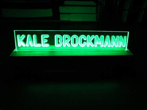 Awesome Led Edge Lit Desktop Nameplate 10 Steps With Pictures Instructables