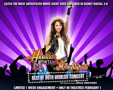 Hannah Montana Miley Cyrus Best Of Both Worlds Concert Tour Movie