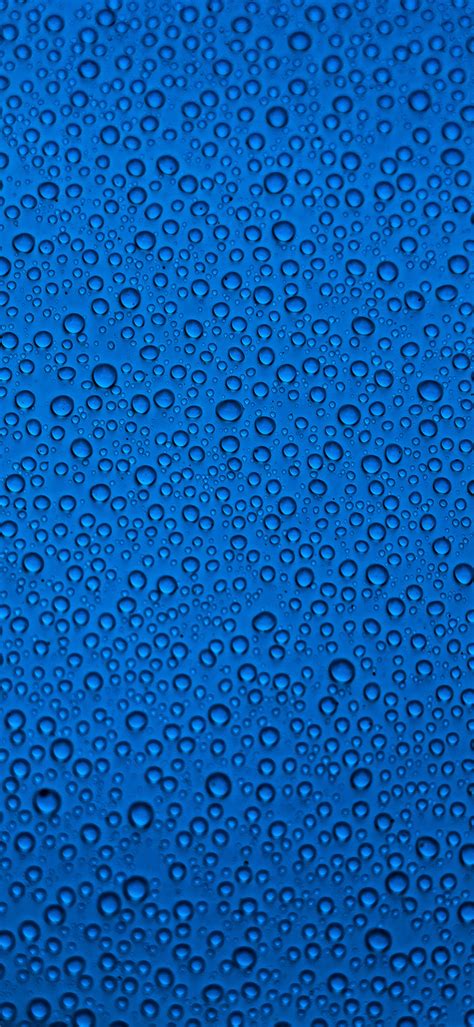 Water Droplets Wallpaper 4k Blue Background