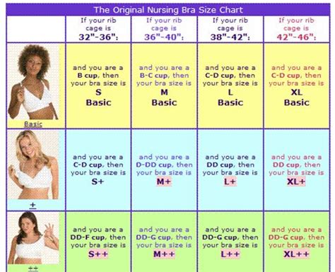 Size conversion bra size chart with pictures. nursing bra size chart | Being a Mom | Baby swag ...
