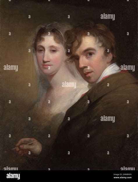 Self Portrait Of The Artist Painting His Wife Sarah Annis Sully