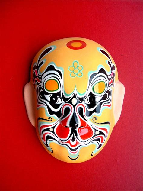 Beijing Opera Mask As Famous Chinese Culture Fine Art Artist Jiao
