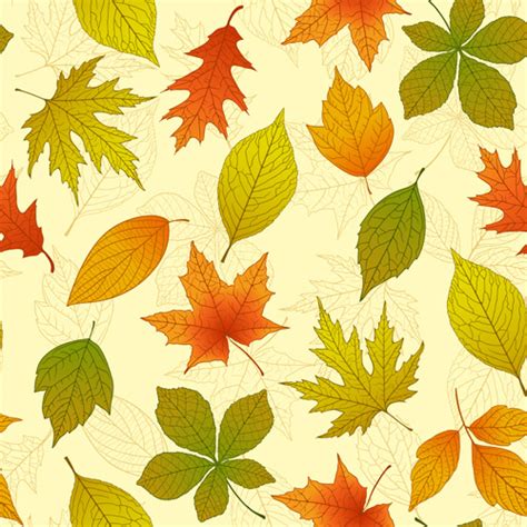 Bright Autumn Leaves Vector Backgrounds Free Vector In Encapsulated