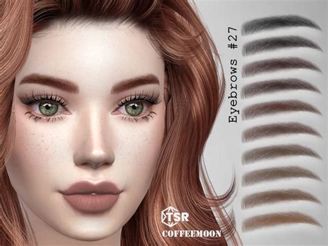 The Sims Resource Eyebrows N27 In 2022 Eyebrows Natural Eyelashes
