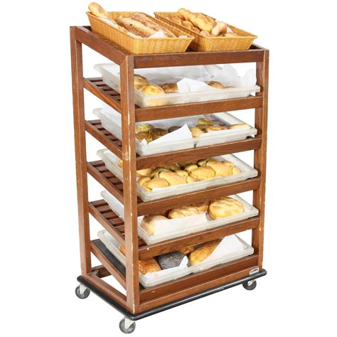 Bread Display Rack 6 Shelf Dark Wood Air Designs