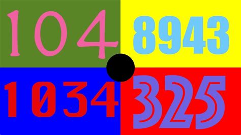 Colorful Numbers 1 10000 Hd 60fps Youtube