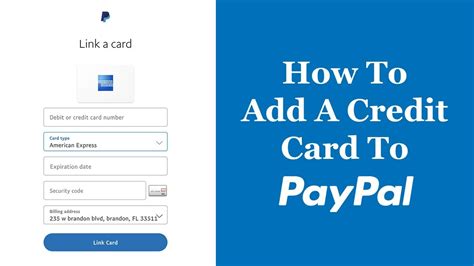 Go to your wallet page. How To Add A Credit Card To PayPal - YouTube
